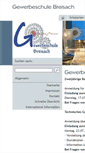 Mobile Screenshot of gewerbeschule-breisach.de